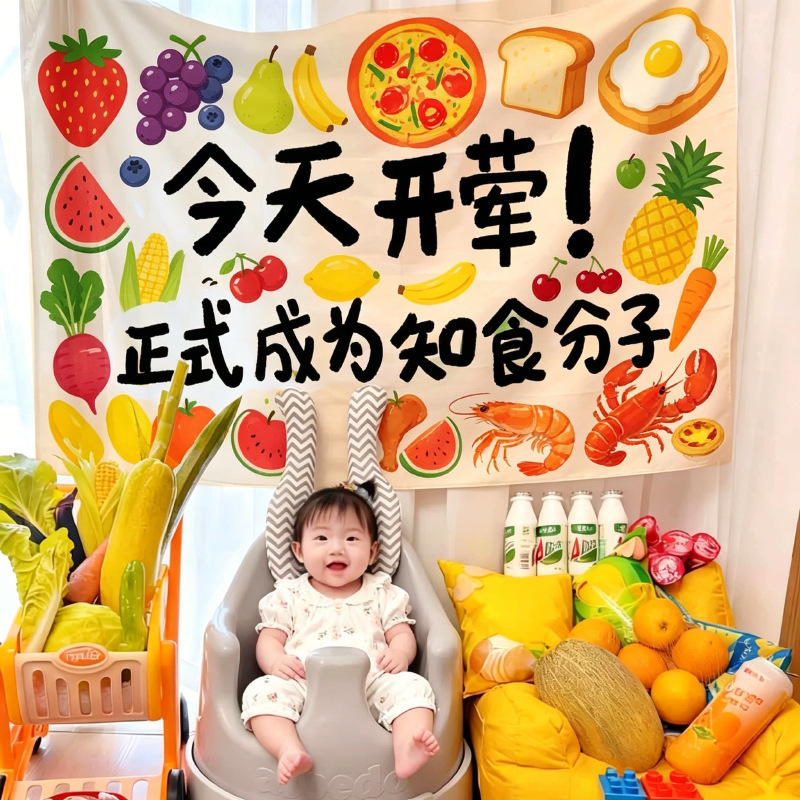 Today's Birthday Celebration Backdrop for Baby's First Birthday, Photo-Taking Atmosphere Decoration, Wall Decoration Props Today's Birthday Celebration Backdrop for Baby's First Birthday, Photo-Taking Atmosphere Decoration, Wall Decoration Props