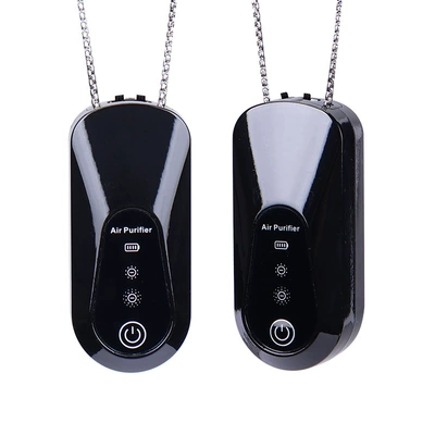 New cross-border mini necklace air purifier, portable personal car-mounted negative ion purifier, neck-hanging oxygen bar (Hava təmizləyiciləri) - black