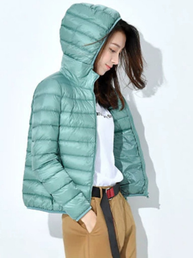 short light and thin warm velvet fashionable down jacket