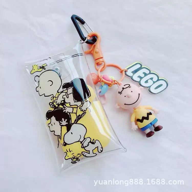 工厂PVC透明立体晒娃包 编织溜娃小挂包 玩偶公仔收纳展示袋