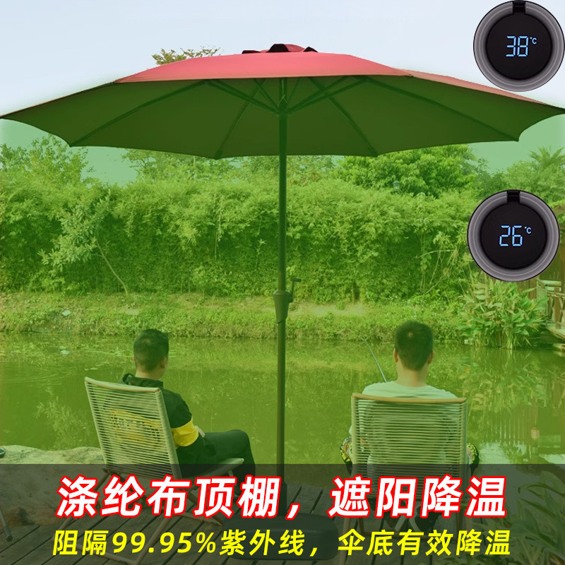 中柱伞户外遮阳伞室外奶茶店桌椅带伞摆摊太阳伞花园户外伞庭院伞|undefined