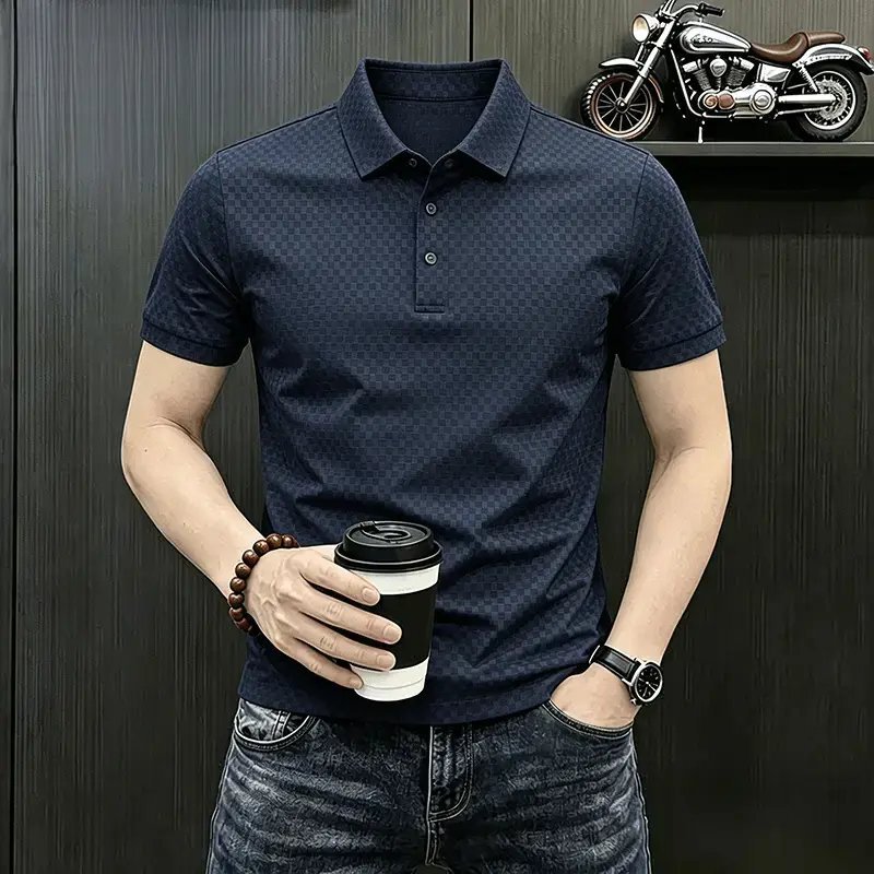 【Tiktok Hot Item】Original 2026 Summer Fashion Men's Casual Short Sleeve T-Shirt Versatile Top Polo Shirt