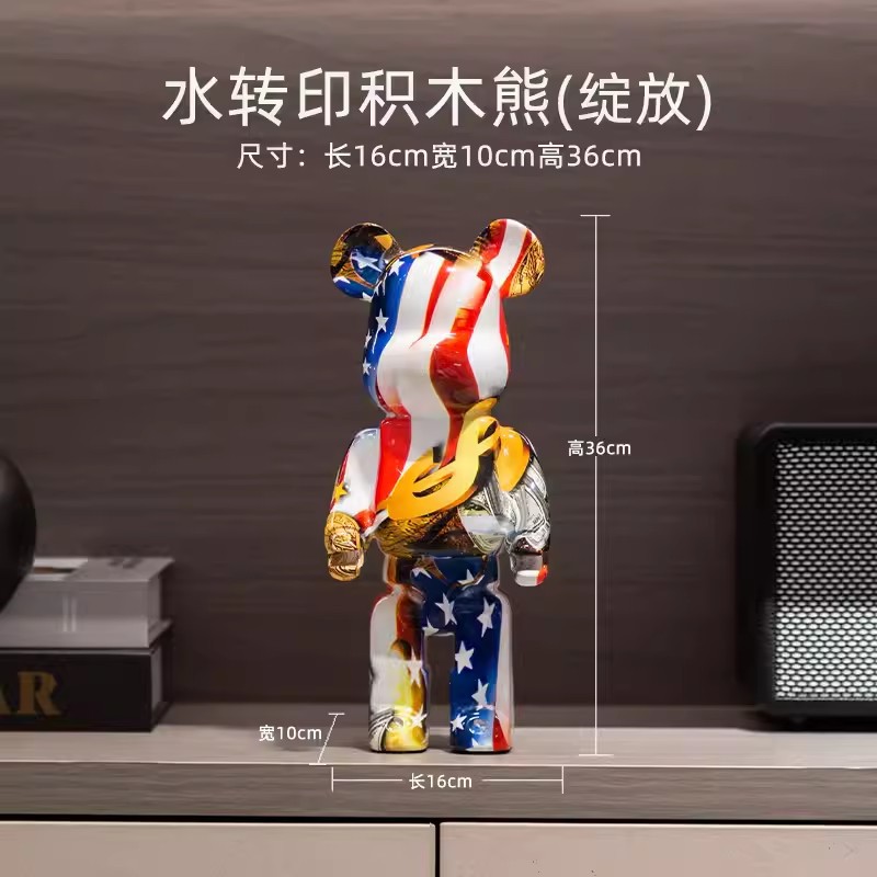 Decoraciones vitrinas de lujo, osos violentos de alta gama, muebles para el hogar, porche, gabinetes de TV, adornos de escritorio, vitrinas de lujo ligeras, decoración de vitrinas