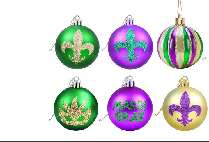 Nuevo carnaval decoración BOLA DE Navidad bola galvanoplastia espejo bola Navidad árbol decoración pequeño colgante 4cm5cm6cm