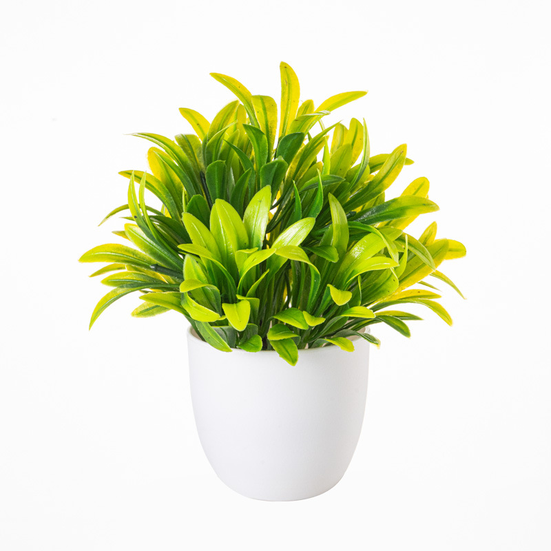 Planta Artificial en Maceta para Escritorio de Plástico, Decorativa, para Sala de Estar