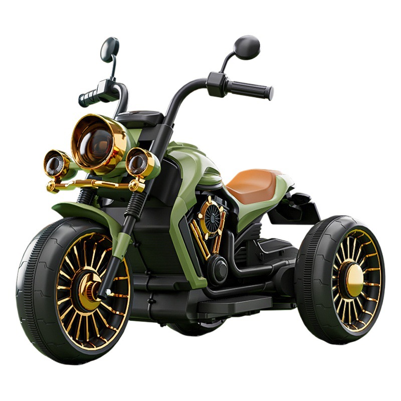 Motocicleta eléctrica para niños 3-7-8 años de edad niños y niñas bebé triciclo recargable años de edad regalo caminando bebé coche de juguete