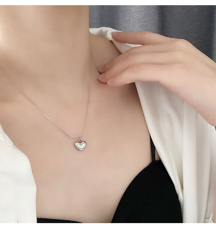 Heart Shape Pattern Real Gold Plated Heart Shape 304 Stainless Steel Fashion Waterproof Non Tarnish Necklace