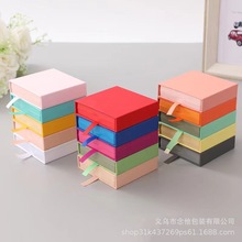 抽屉首饰盒PE悬浮薄膜收纳盒戒指吊坠项链耳钉手镯珠宝展示盒印制