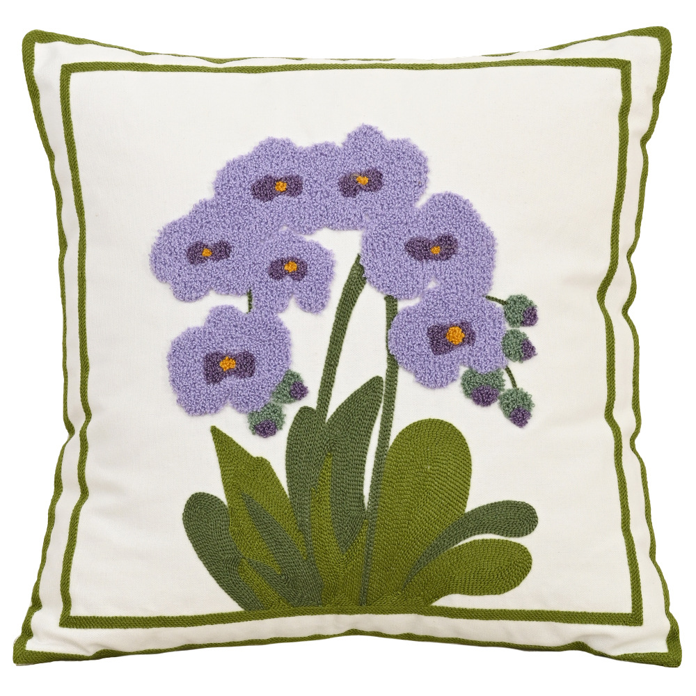 Nordic ins sala de estar toalla bordada sofá almohada cojín pequeño modelo fresco habitación almohada de respaldo de cabecera funda de almohada