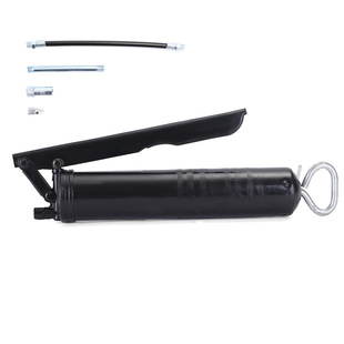 Large capacity oiler black diamond grease gun single pressure rod excavator heavy butter gun high pressure labor-saving grease gun