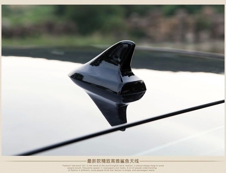Cross-Border Factory Direct Sales car roof shark fin decorative antenna modified tail shark fin universal punch-free
