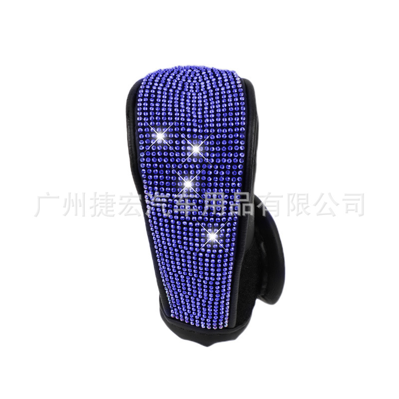 Cross-Border New Product Rhinestone Gear Shift Cover, Car Automatic and Manual Gear Full Rhinestone Cover, Car Interior Modification Decoration Accessories