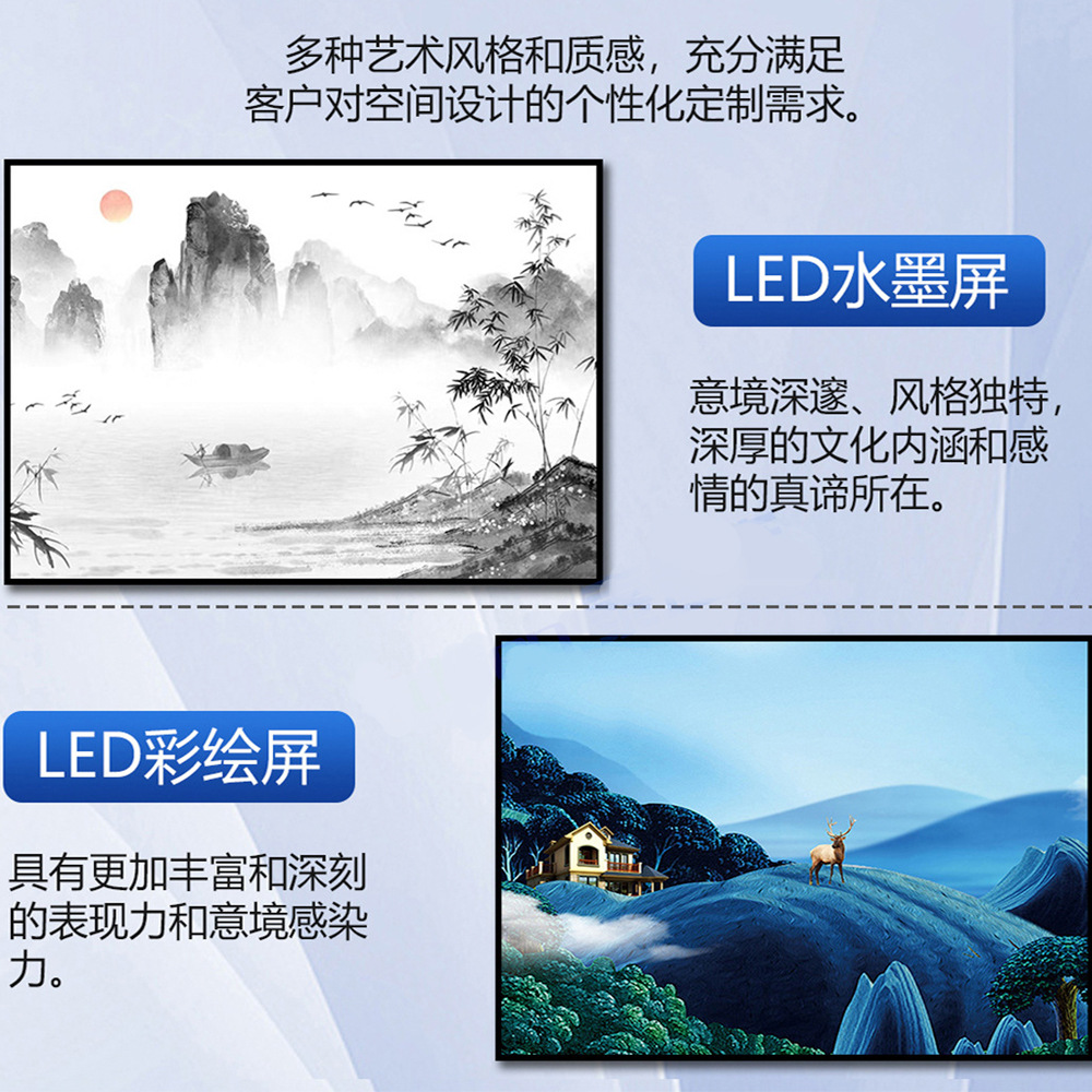 Pantalla de arte en relieve LED pantalla mural creativa galería de arte interior LED pantalla creativa de textura a todo color