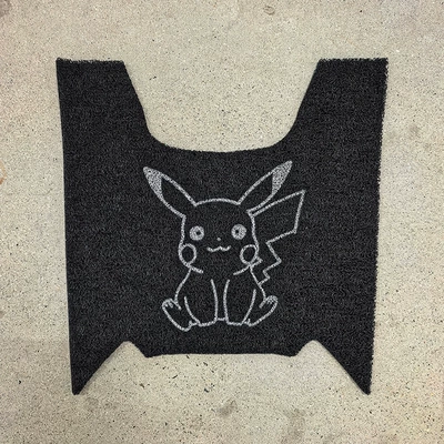 mat, NWT150 scooter waterproof | Electric vehicle foot mat - pikachu-honda-nwt150