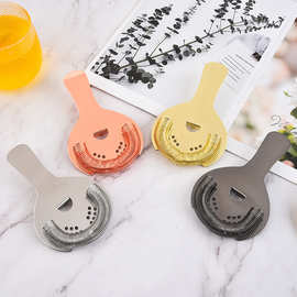 厂家直供304不锈钢半圆滤冰器鸡尾酒调酒器霍桑冰块过滤器家用隔