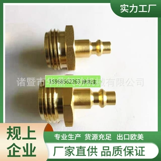 跨境亚马逊供应商美标3/4NH11.5快速排水插芯，美式水管防冻接头