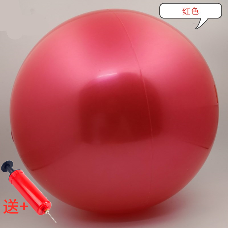 ε批发瑜伽光面健身运动球儿童舞蹈表演游戏辅助球拍拍球菩提