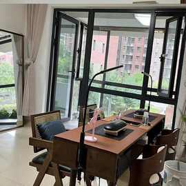 美甲实木胡桃桌子美式家用复古台单双人简约吸尘器桌椅套装经济型