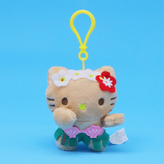 ハワイ黒草スカートハローキティ人形バッグペンダントキーホルダーぬいぐるみ日本サンリオ
