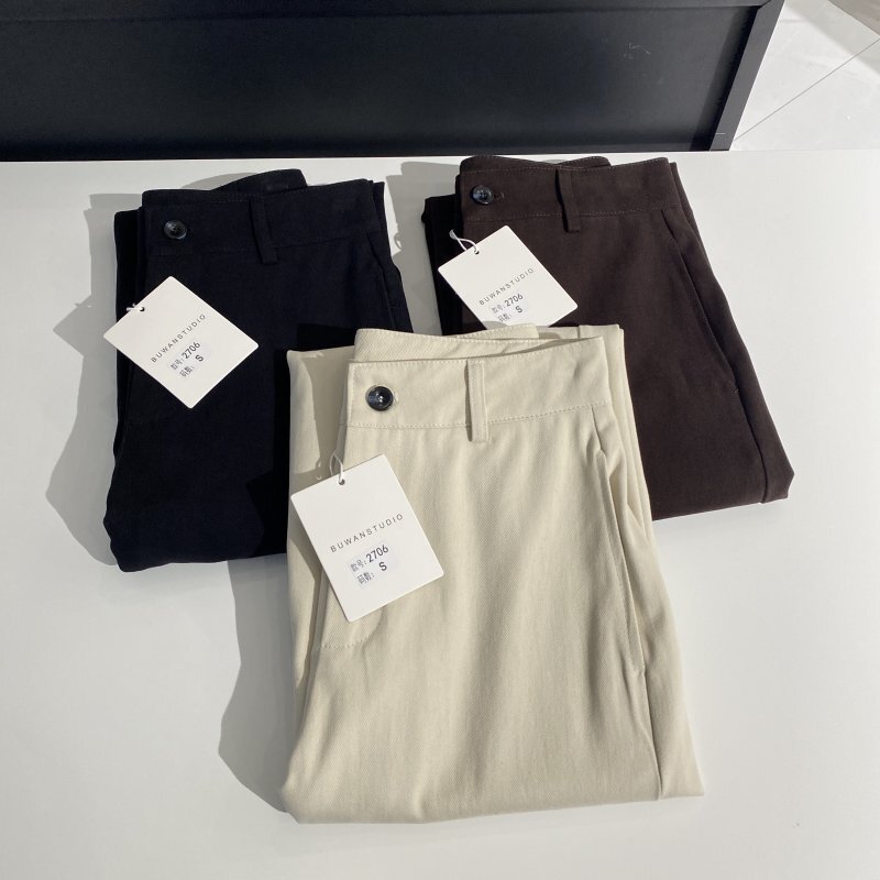High-quality goods from Shisanhang! 2026 Autumn New High-Waisted Washed Cotton Women's Straight-Leg Slimming Casual Pants High-quality goods from Shisanhang! 2026 Autumn New High-Waisted Washed Cotton Women's Straight-Leg Slimming Casual Pants