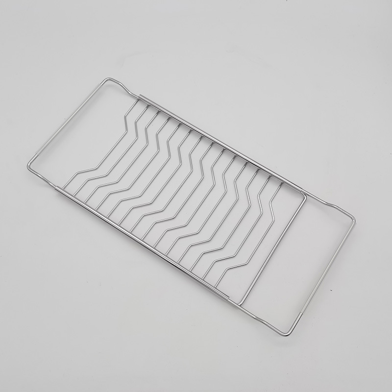 304 fregadero multifuncional de acero inoxidable estante de drenaje retráctil hogar tazón plato de frutas y verduras rack de almacenamiento de suministros de cocina