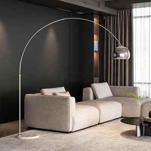 Nordic minimalist living room sofa side marble fishing lamp designer bedroom study floor lamp