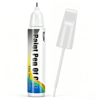 Avtomobil boya qələmləri pearl white and black, scratch repair - 12ml-car-touch-up-paint-pen-pearl-white