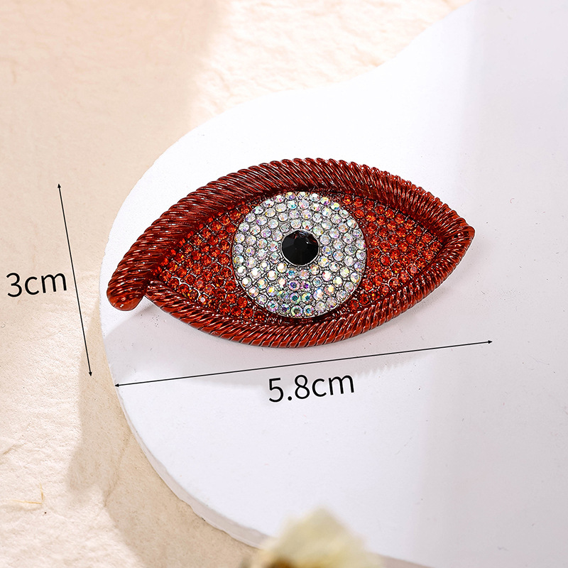 20g Weight Corsage, Brooches Classification Street Occasion Alloy Material Devil's Eye, Eye, Eye Pattern Women's Gender Original Design, Retro Style Original Design Retro Pin Devil's Eye Eye Eye Alloy Women's Corsage Brooches 1