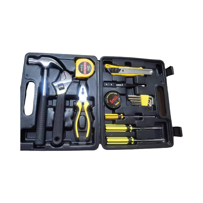 厂家生产16件套手动组套工具车载工具套装车载家用工具箱