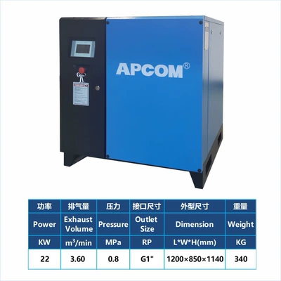 7.5Kw Screw-Type Air Compressor | Hava kompressorları - 22kw-power-frequency