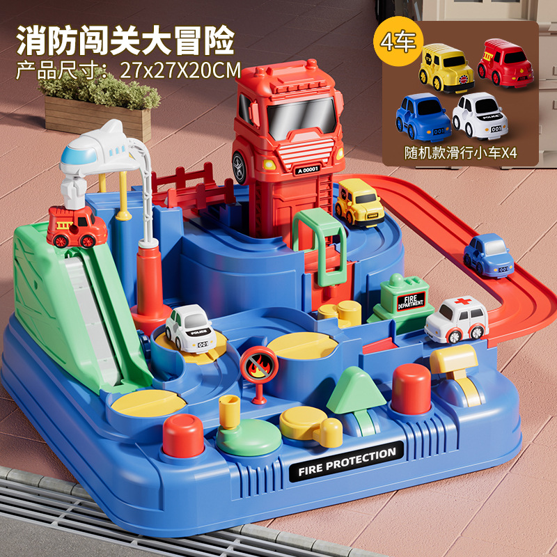 Fire edition [large size] adventure + 4 cars (e-commerce box)