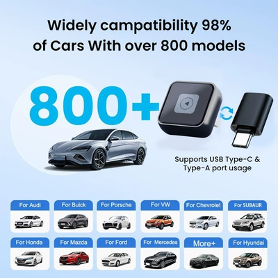 Auto Car-Machine Interconnection Adapter, Simsiz CarPlay və Android Auto