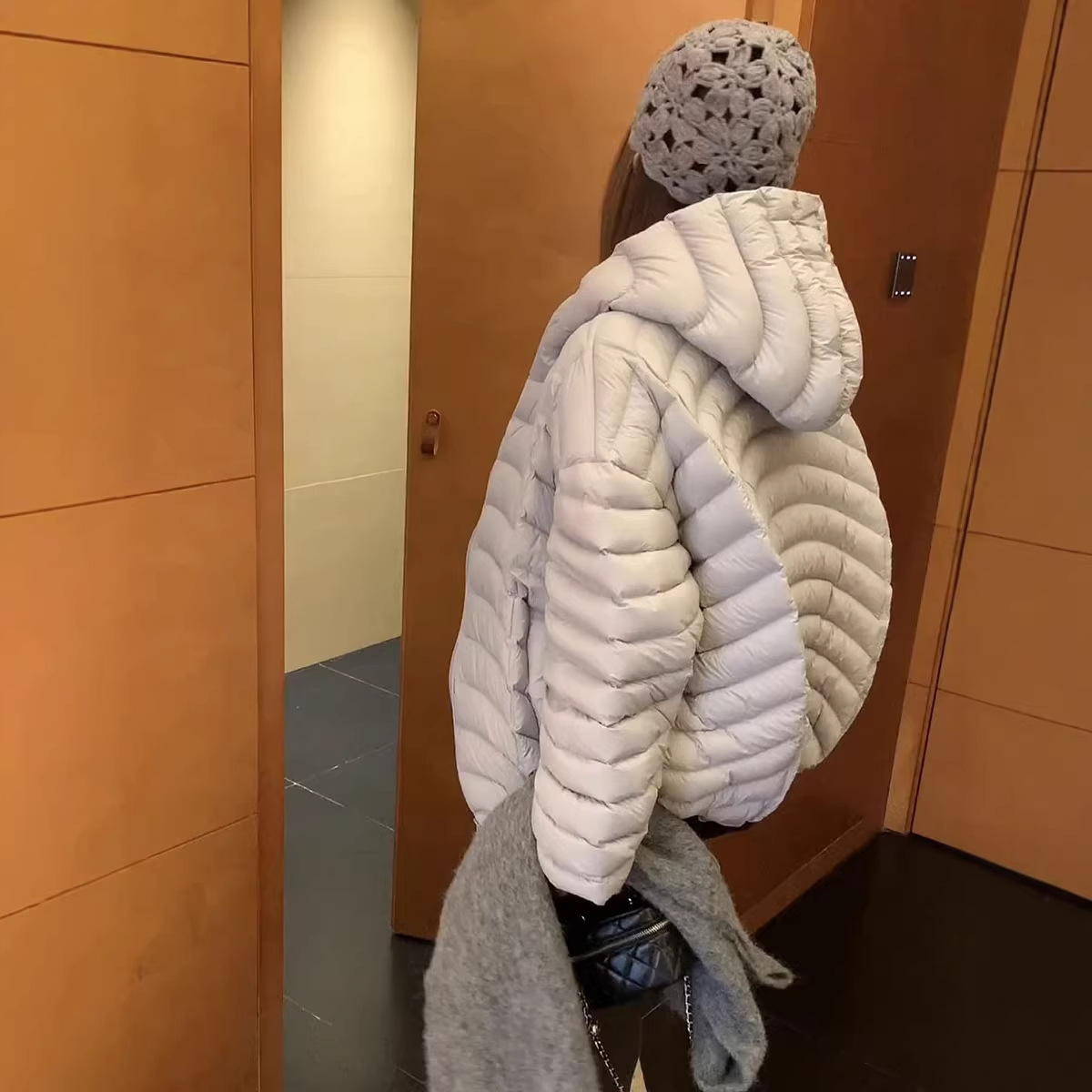 Korean Style Turtle Back Rib Zipper down Jacket for Women 2025 Winter New White Duck down Loose Slim Jacket Top Trendy