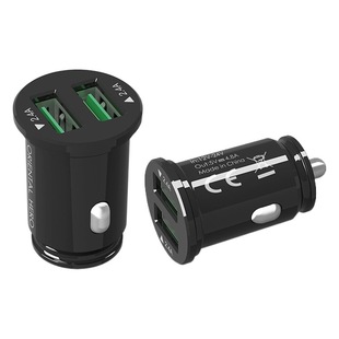 24 Вт Мини Автомобильное зарядное устройство двойной USB Быстрая зарядка умный автомобильный прикуриватель 2,4 А автомобильное зарядное устройство для мобильного телефона