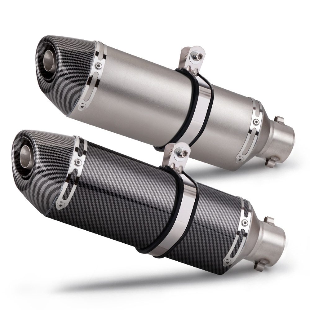 Motorcycle Exhaust Pipe R27 Small Square Tail Section 51mm Universal 250Sr 800Nk Sai 350 R3
