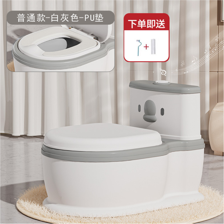 Fuente Fábrica Música de simulación Inodoro para niños Inodoro de simulación para bebés Número ampliado Entrenamiento del urinario para niños y niñas