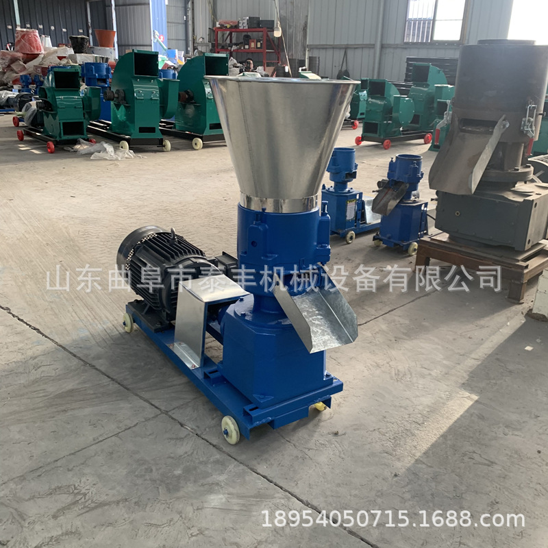 动物园饲料厂干湿两用大中小型饲料颗粒挤压机可以移动作业两相电
