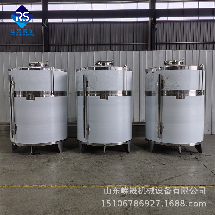 304不锈钢储罐 牛奶果汁乳品小型储存罐 卧式制冷保鲜罐