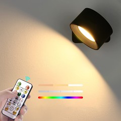 RGB雰囲気ランプLEDベッドサイド読書灯USB充電ポータブルリモコン調整夜灯雰囲気ランプAPPモデル