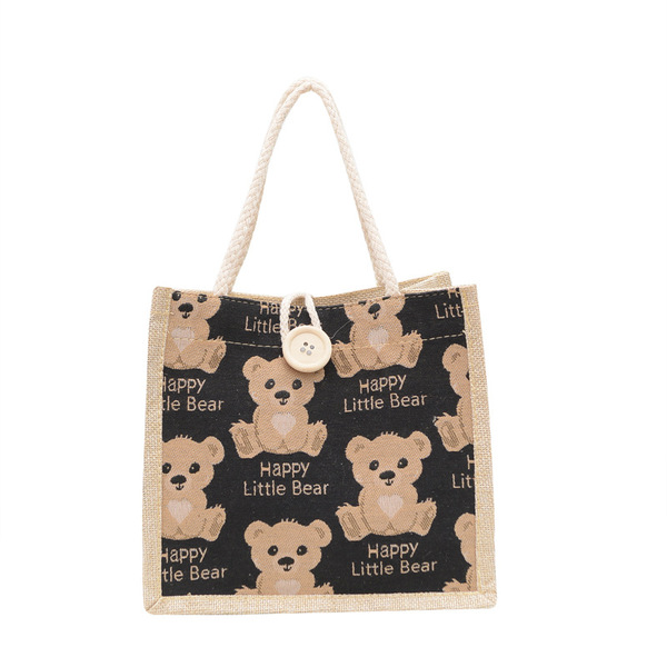 Japanese cartoon cute linen bag for students