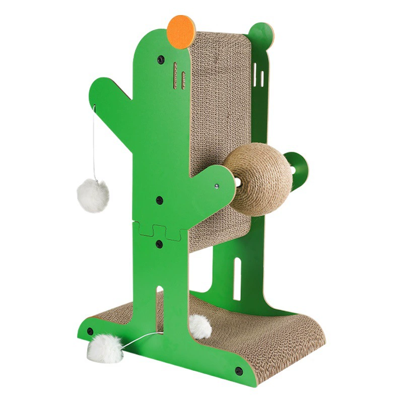 Кактус Вертикальная Кошка Царапать Доска Кошка Хватит Устойчивый Царапины Доска Кошка Шлифовальный Коготь Кошка Игрушка Увеличенная Гофрированная Бумага Кошка Игрушка