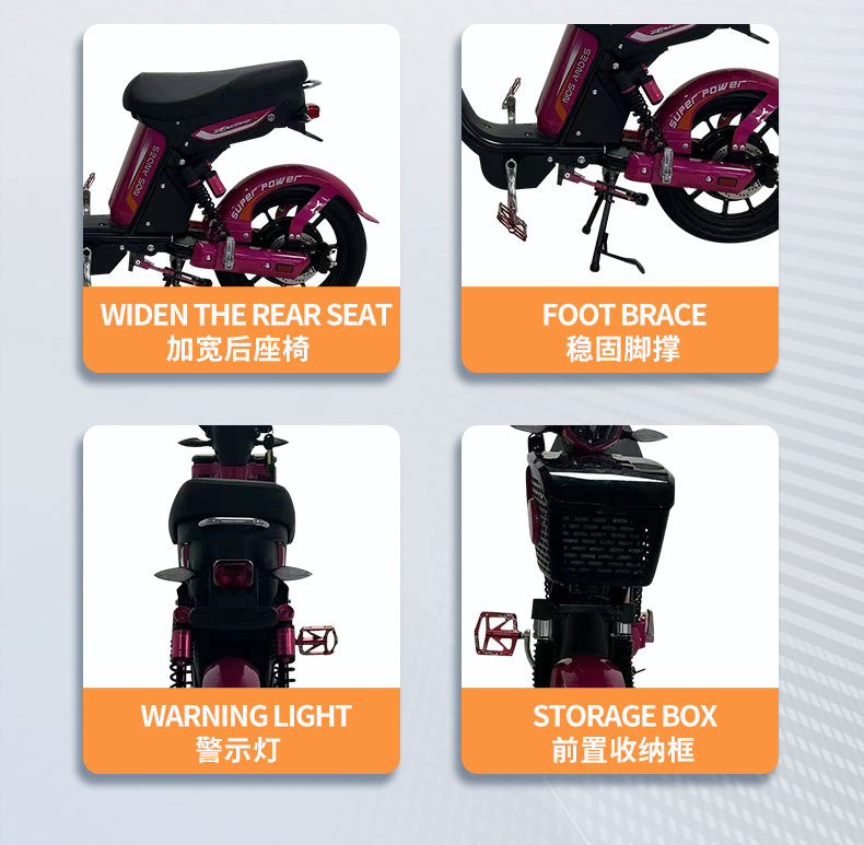 New Zealand Full-Container Electric Motorcycle 48V High-Power Foreign Commuter Small Cyclone Beach Scooter Electric Vehicle Cross-Border