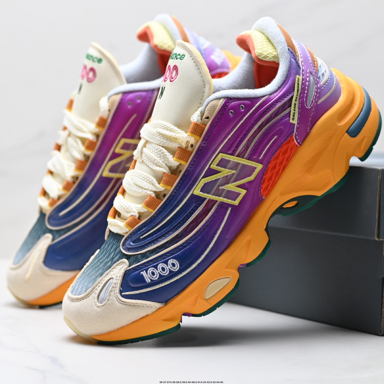 Zapatos de correr retro de alta calidad NB1000 marca conjunta de cuero de malla de suela gruesa zapatos deportivos para hombres y mujeres zapatos de viaje casuales