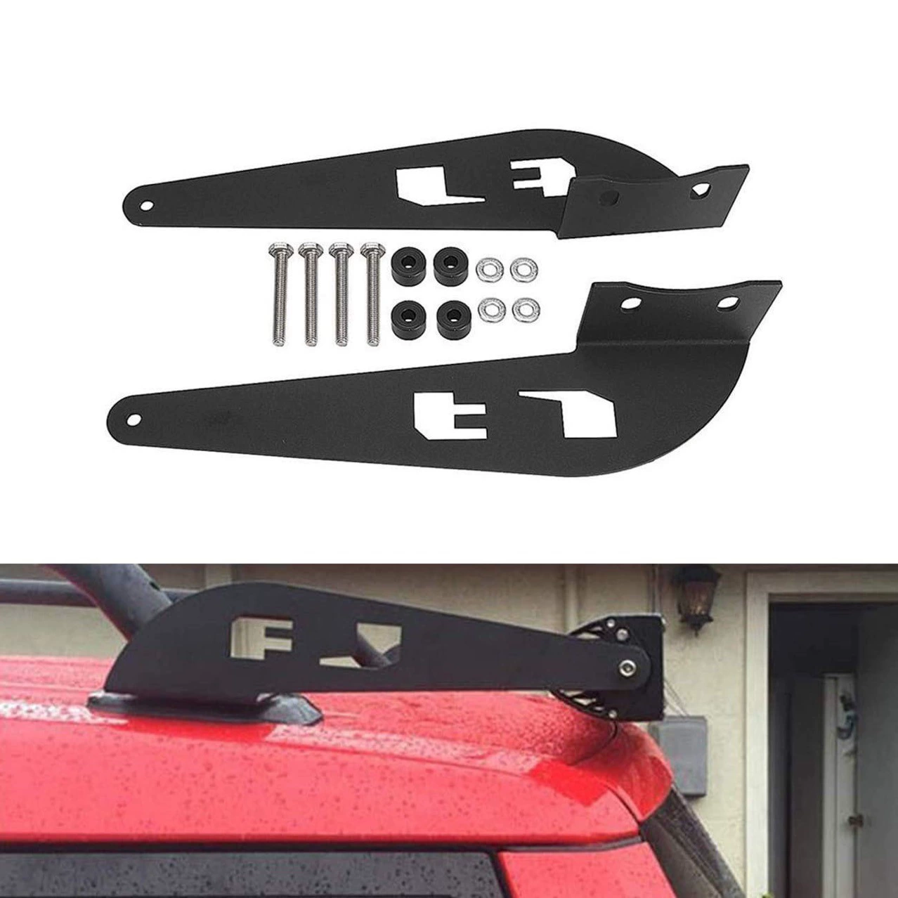 Подходит для Toyota FJ Cruiser: специальный крепёж под световую балку на крышу 52" LED-панели