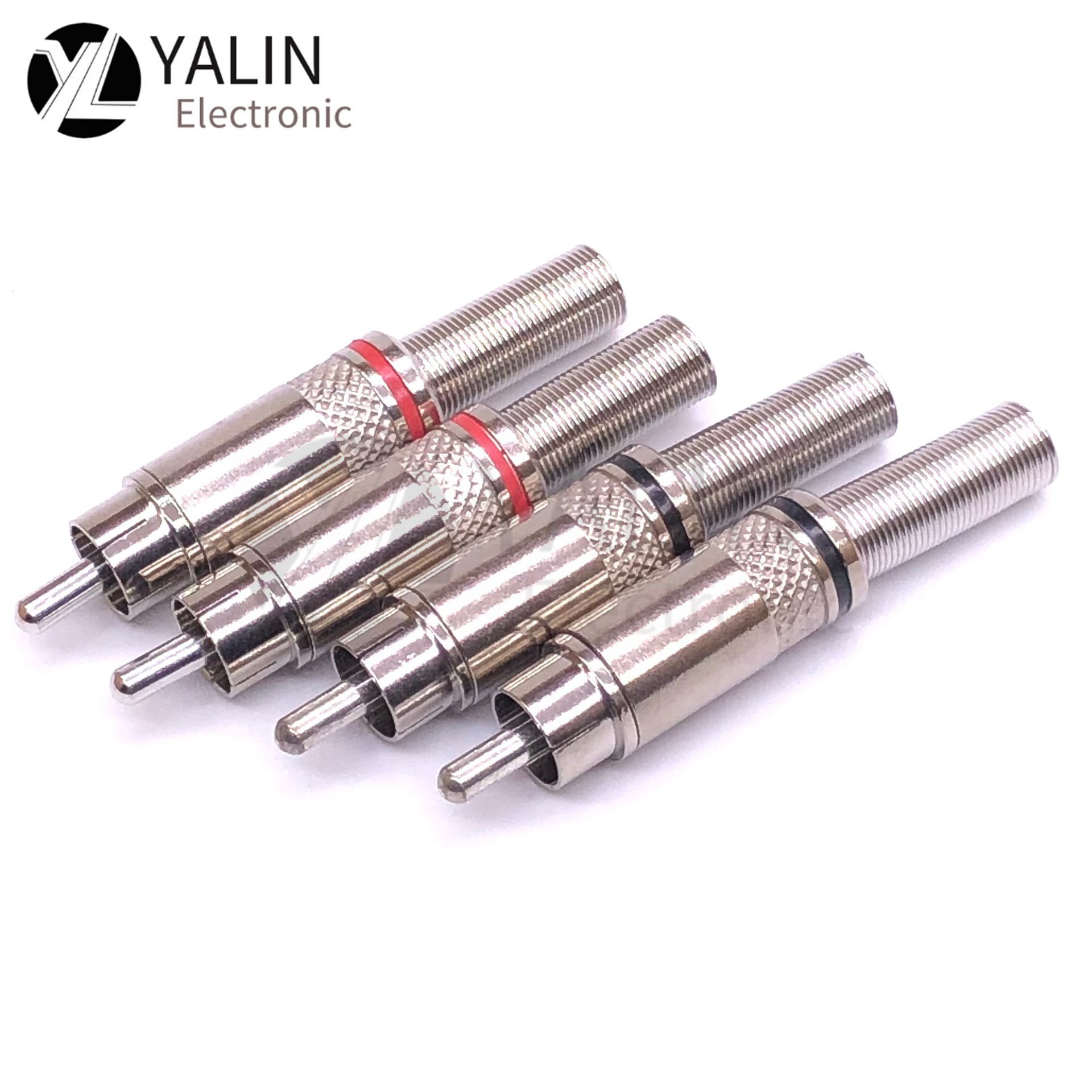 甬声莲花插莲花插头色差线AV线音视频线同轴信号线接喇叭接线头