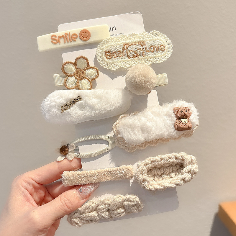 Peel de peluche para niños BB clip clip de peluche clip lateral para niñas lindas niñas toque de pelo para bebés