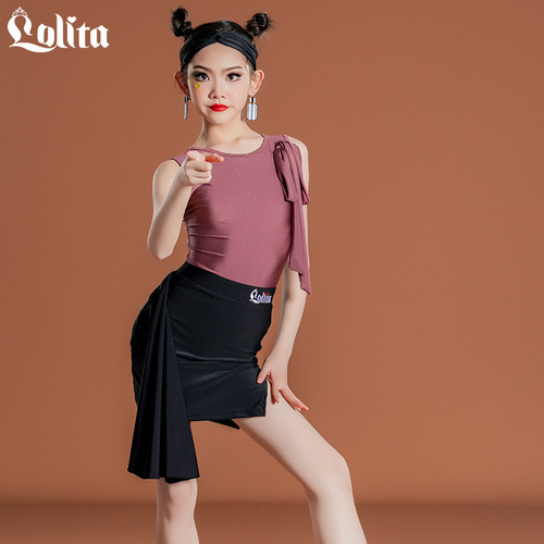 Girls Latin Dance Dress girls dance practice under children practice Latin dancing dress uniforms children salsa rumba ballroom performance skirts