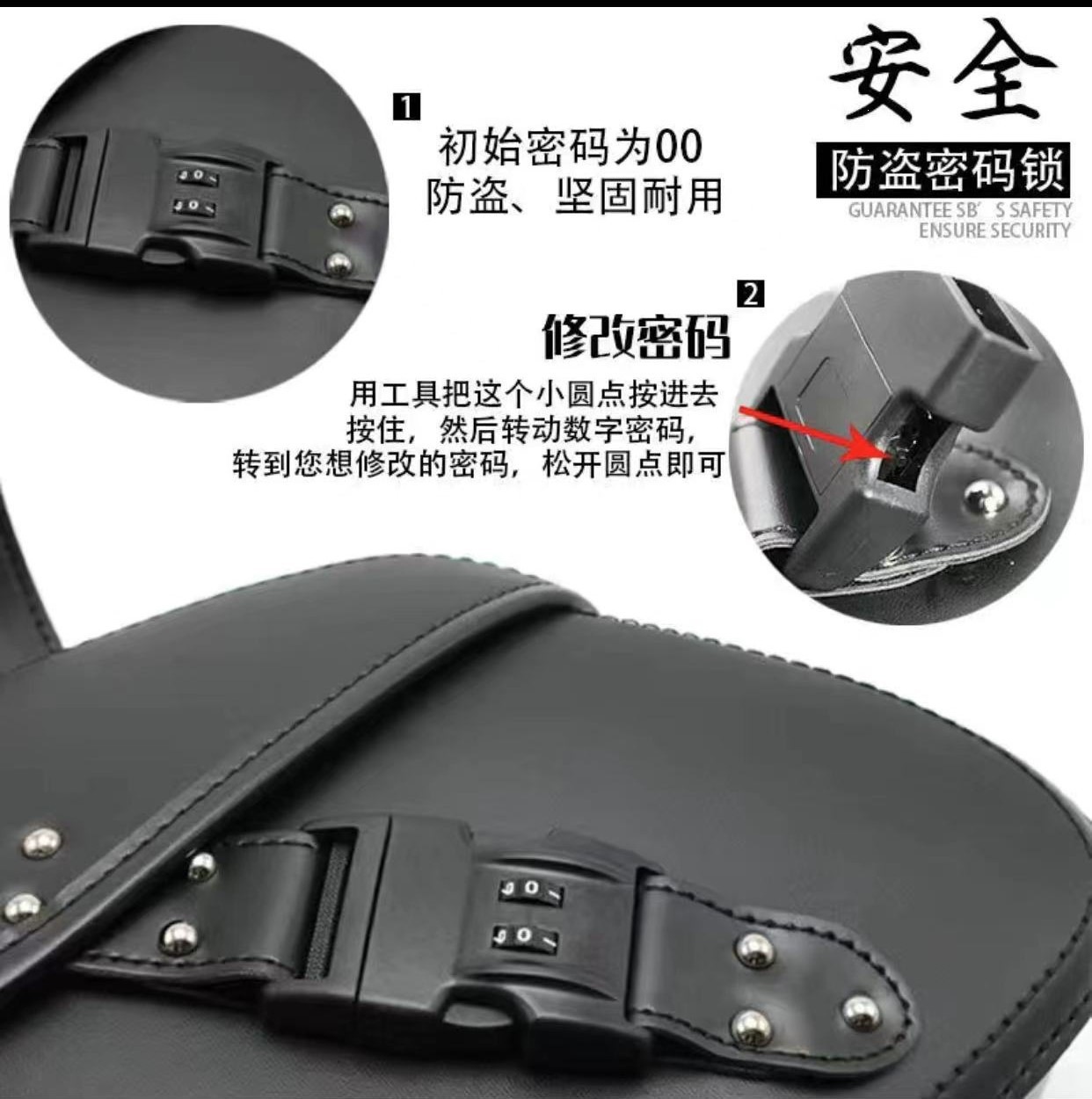 Cross-Border New Model Motorcycle Modified Rider Bag Storage Bag Retro Universal Side Bag Saddlebag Side Pouch