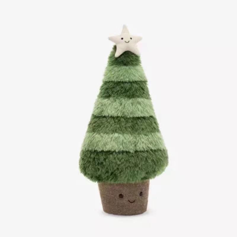 蝶結びのクリスマスツリー、スプルースのクリスマスツリー、クリスマスリース、ぬいぐるみ、装飾人形、ギフト|undefined