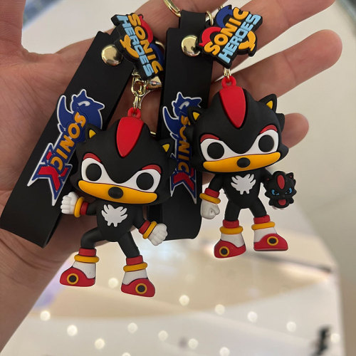 New Sonic Mouse Keychain Car Cartoon Cute Couple Bag Pendant Small Gift Key Wholesale